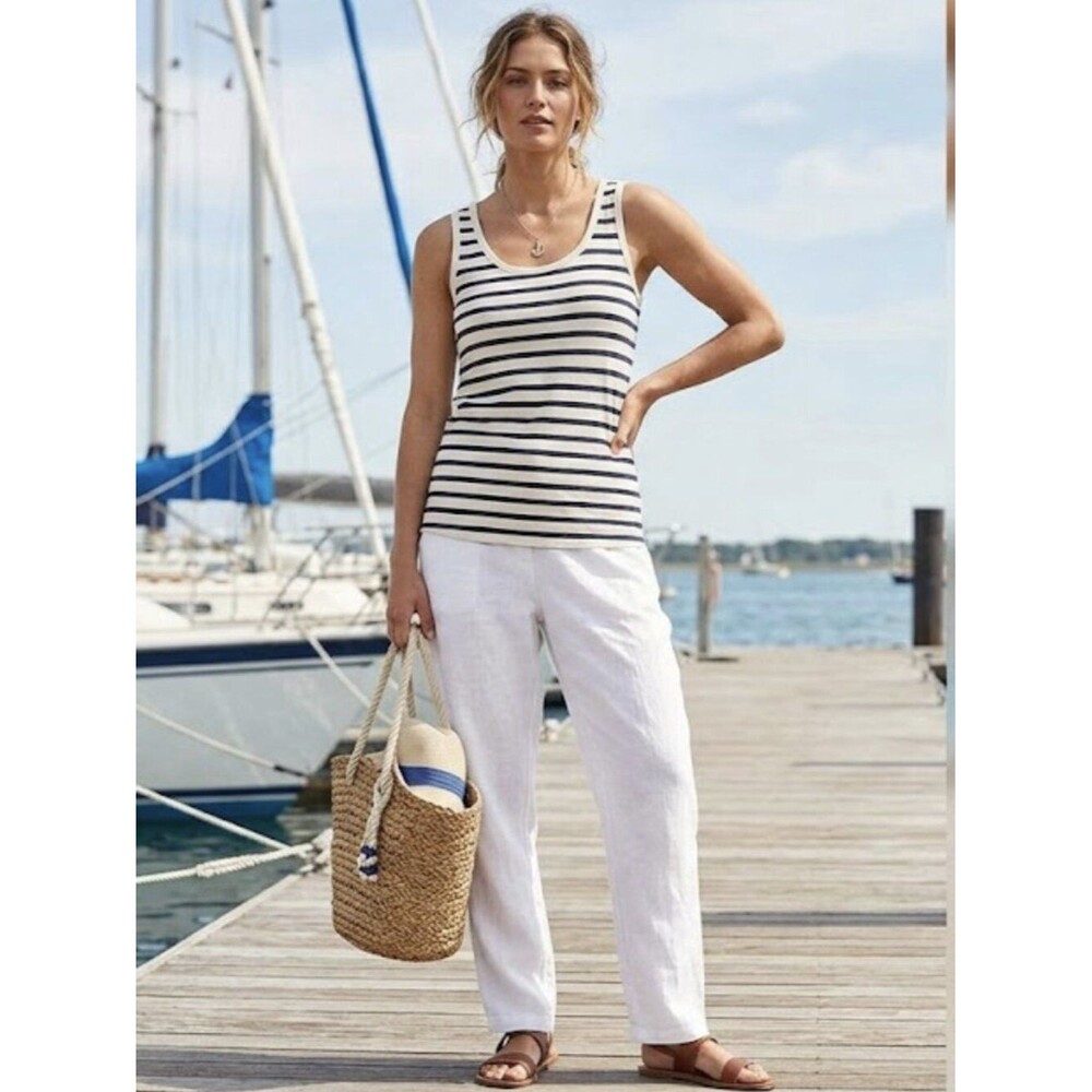 French Connection Nautical Appeal Striped Tank Top Size S